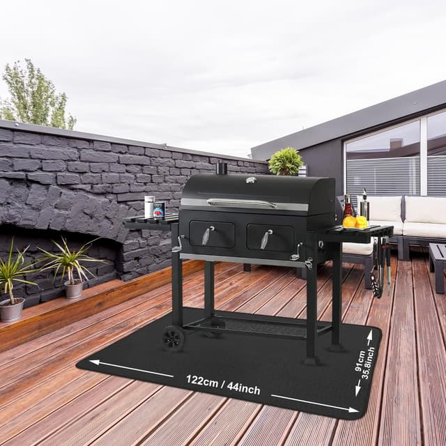 Thumbnail 6 de Fire Pit Mat 36 x 48 Inch 3-layer Fireproof Heat Resistant BBQ & Grill Protector