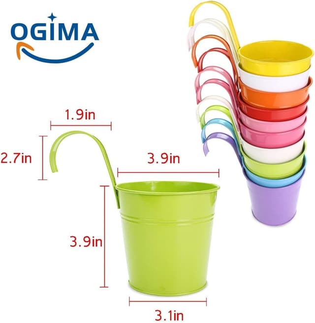 Detalle de OGIMA 10 Hanging iron flower pots