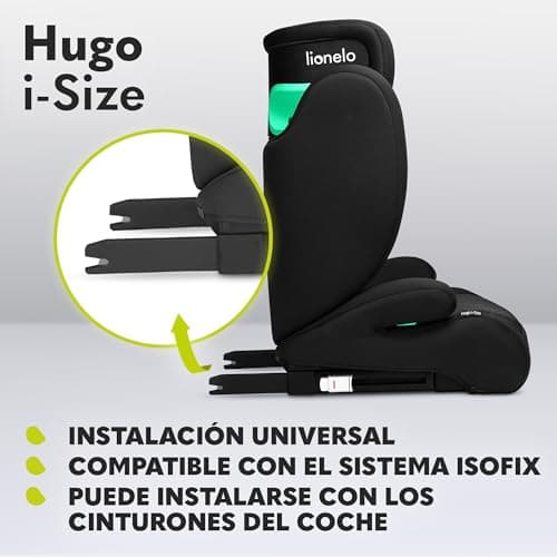Detalle 2 de lionelo HUGO i-Size sillita de coche con ISOFIX (Grupo 2/3) para 100 a 150 cm