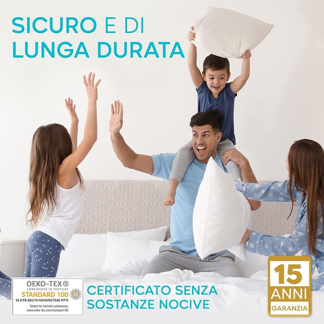 Detalle 1 de Twinzen Coprimaterasso Matrimoniale 180x200 Impermeabile