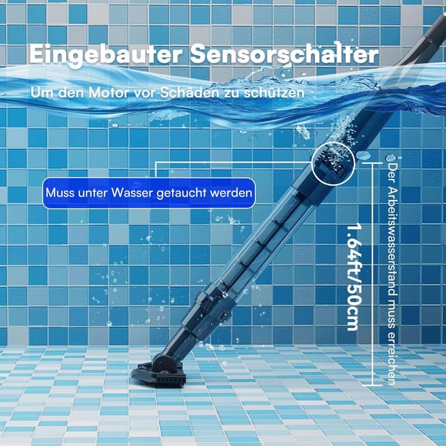 Detalle 2 de Kabelloser Poolsauger 12 Gallonen/Min