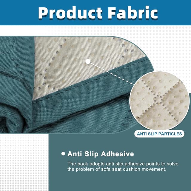 Detalle de Jaotto Copridivano Impermeabile 3 Posti con Braccioli, trapuntato e con tasche laterali (verde)