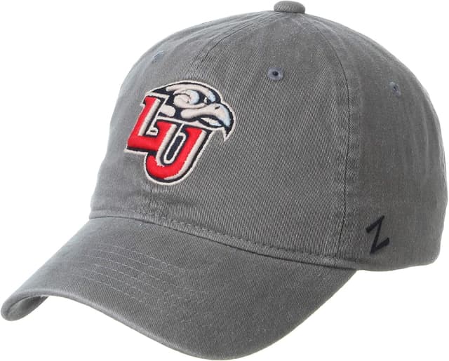 Detalle de NCAA Liberty Flames Men’s Adjustable Scholarship Hat (Charcoal) by Zephyr