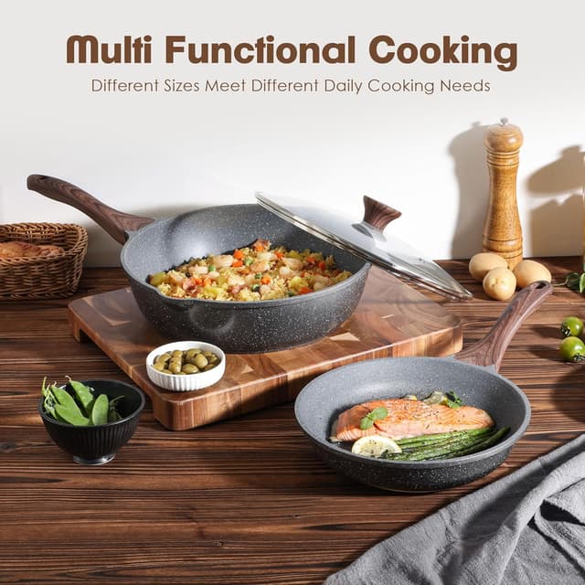 Thumbnail 6 de SENSARTE Nonstick Cookware Set 16-Piece