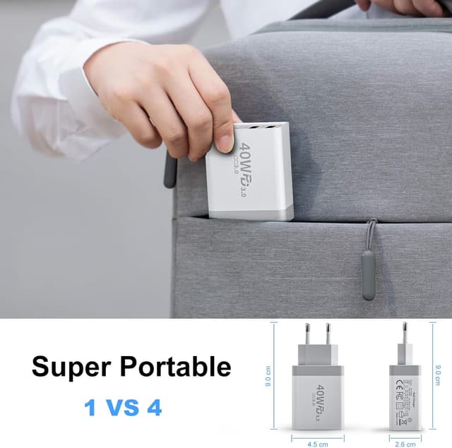 Thumbnail 4 de Mijun Chargeur USB C 40W 4 Ports