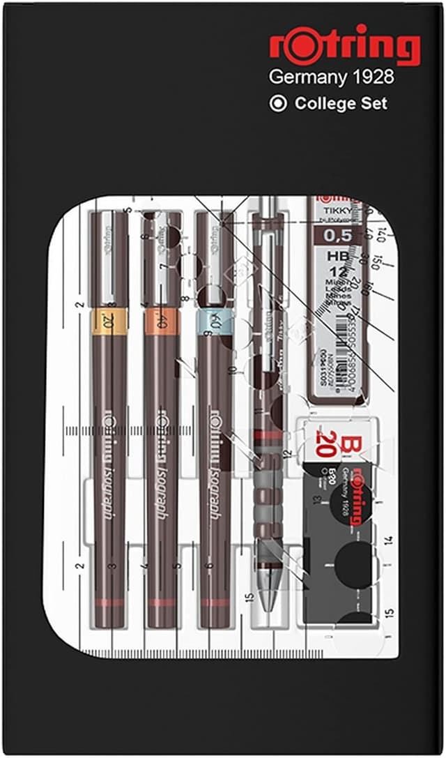 Detalle de rOtring Isograph College Set 3 stylos ✏