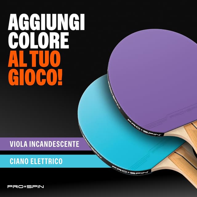 Thumbnail 5 de PRO-SPIN Racchetta Ping Pong Fibra di Carbonio 7 strati