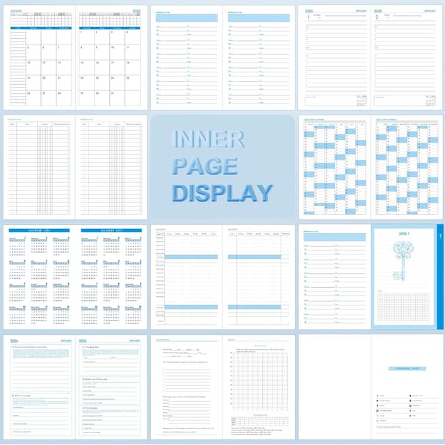 Detalle 2 de Agenda 2026 A5 página por día 📒