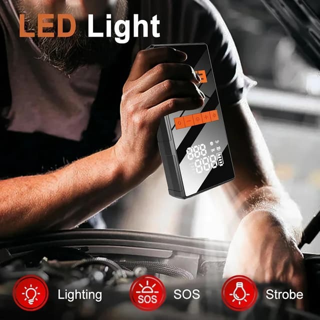 Thumbnail 4 de 20000mAh Car Jump Starter with 150PSI Air Compressor