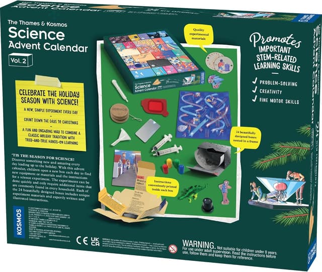 Detalle 2 de Thames & Kosmos Science Advent Calendar Vol. 2 (2024) – Holiday STEM kit for kids (ages 8+)