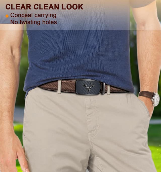 Thumbnail 6 de BULLIANT Gürtel Herren 2er-Set mit Ratsche (Automatikschließe) – verstellbar 35 mm, Ledergürtel in Geschenkbox