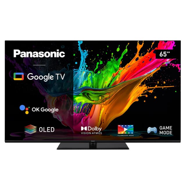 Detalle de Panasonic TX-65MZ800E 65" OLED 4K HDR con Google TV, Dolby Vision y Dolby Atmos (reacondicionado grado D)
