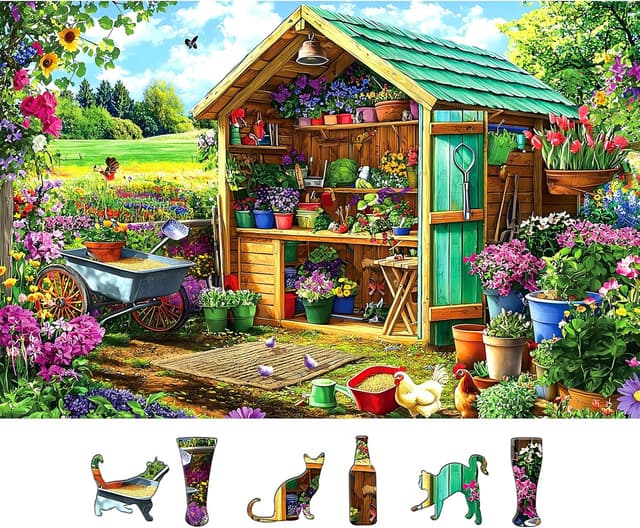 Thumbnail 6 de 3D Visual Art Puzzles for Adults 500-Piece Cave Dawn Jigsaw Puzzle