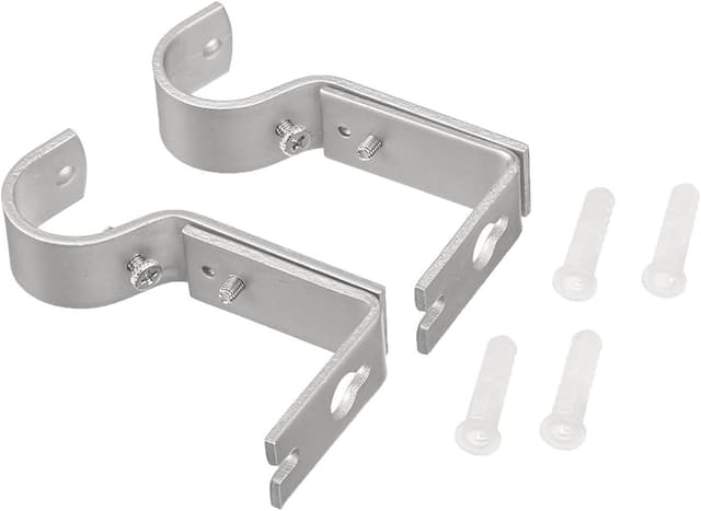 Thumbnail 5 de Amazon Basics Soportes Ajustables de Pared, Níquel, Pack de 2 🏡