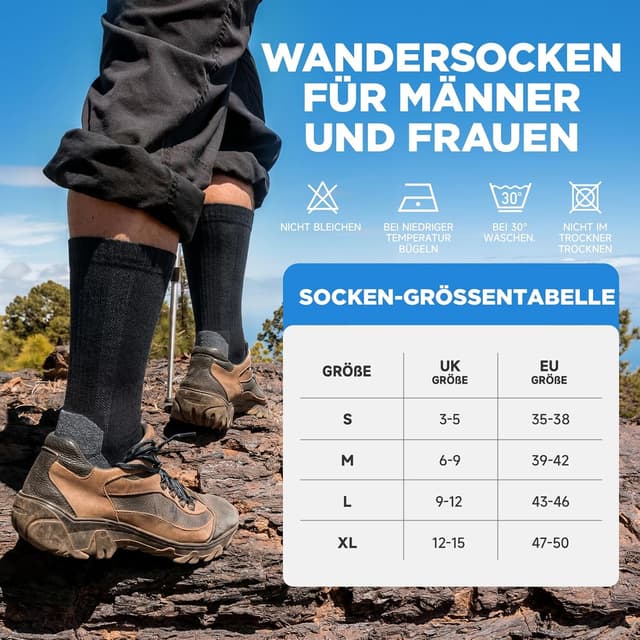 Thumbnail 6 de Merino Wandersocken 3 Paar für Herren