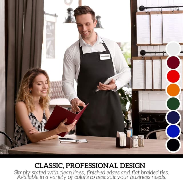 Thumbnail 6 de GREEN LIFESTYLE 12 Pack Bib Apron 12-Pack