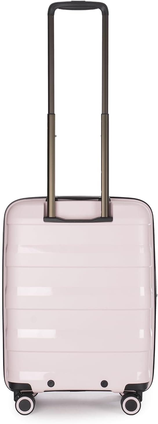 Detalle de Stratic Straw Hartschalen-Koffer Trolley „Straw +“ (Größe S) mit TSA-Schloss, 4 Rollen, erweiterbar, Rose