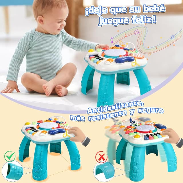 Thumbnail 6 de Mesa de Actividades para Bebés Montessori 🎶 Juegos Educativos para Niños 1-2 Años