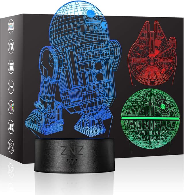 Detalle de 3D Star Wars Lamp 16-colour LED mood light