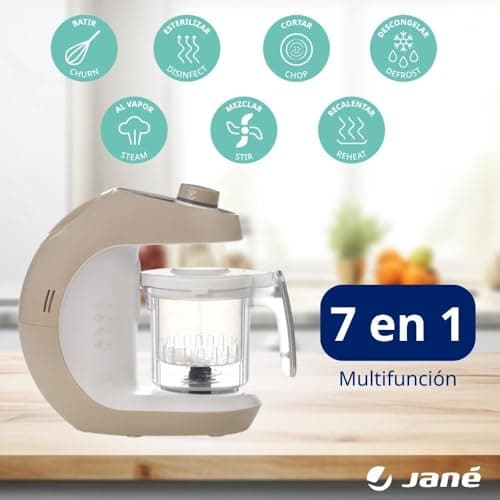 Detalle 2 de Jané Chefkiss Robot cocina 7 en 1 para bebés 👶