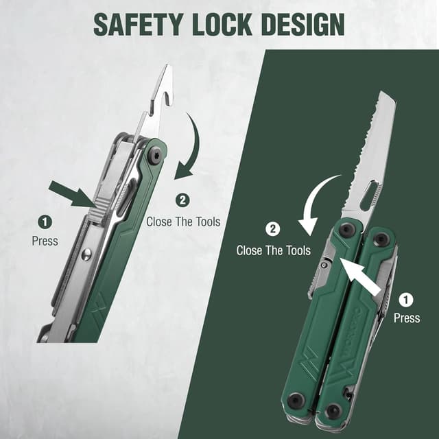 Thumbnail 5 de WORKPRO Pince Multifonction 18 en 1 Vert