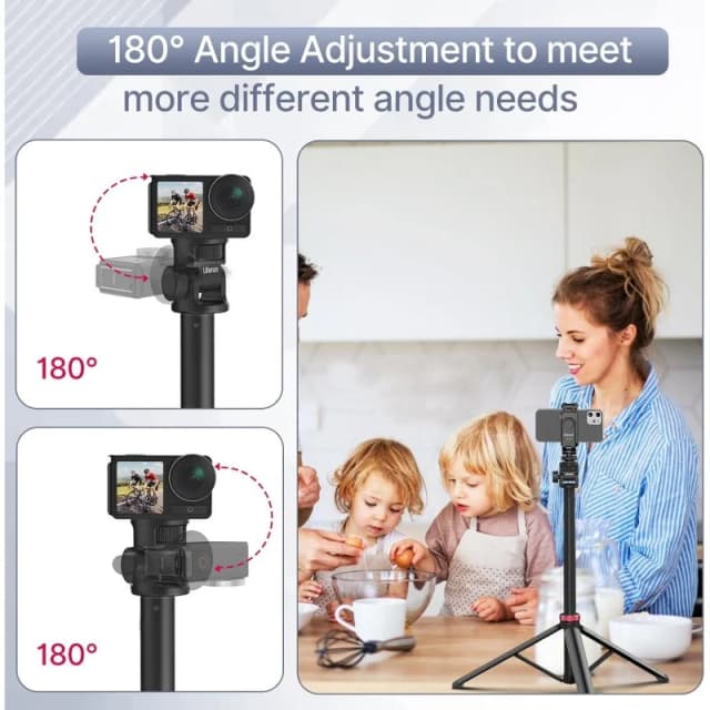 Detalle de Ulanzi MT-79 Trípode extensible de aluminio, cabeza 360º