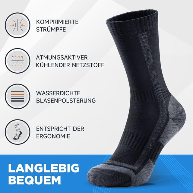 Thumbnail 3 de Merino Wandersocken 3 Paar für Herren