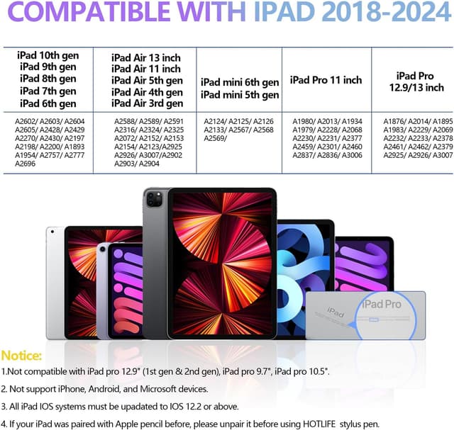 Thumbnail 1 de HOTLIFE Pencil for iPad 12h battery