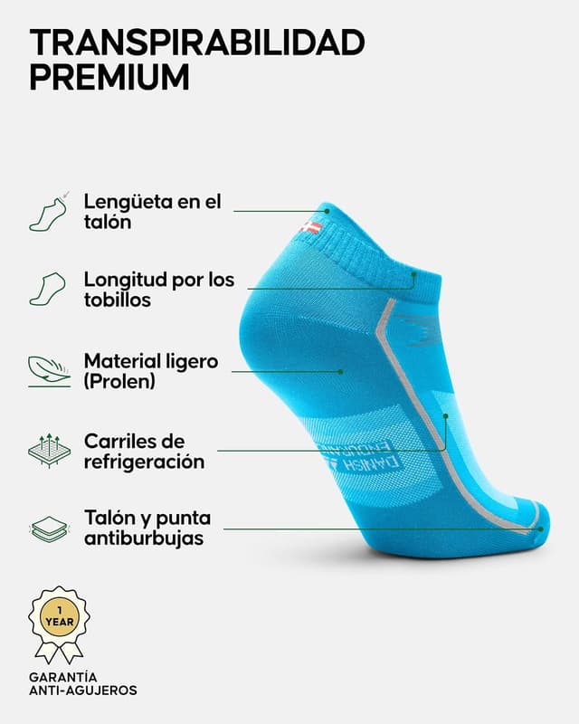 Thumbnail 1 de DANISH ENDURANCE Calcetines Deporte Pack 3/5