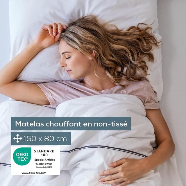 Detalle de Surmatelas chauffant Beurer TS 17 : 3 niveaux de température avec interrupteur amovible