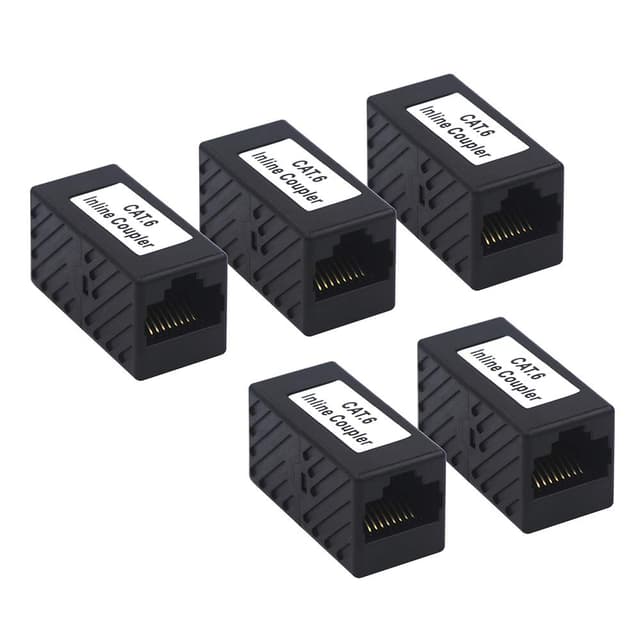 Imagen de VCE RJ45 Cat6 coupler 5 pack en OfertitasTOP