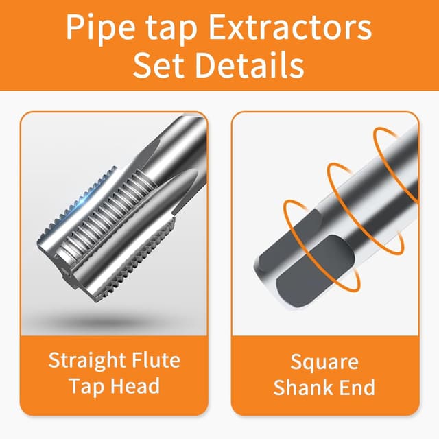 Thumbnail 5 de 5-Piece BSP Pipe Tap Set
