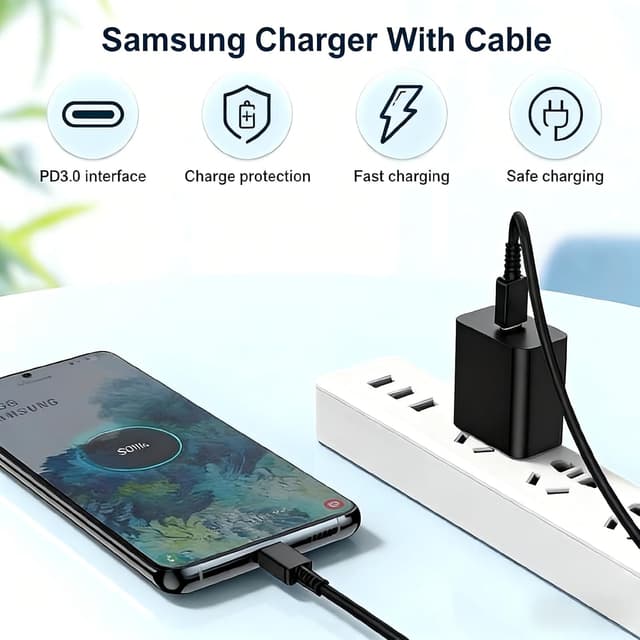 Detalle 2 de Samsung Galaxy S25 45W Fast Charger 2-Pack