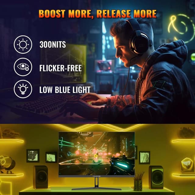 Detalle 2 de Minifire 27 Zoll FHD Gaming-Monitor MFG27F2 (180 Hz, 1 ms, Fast IPS, HDR 10, AdaptiveSync)