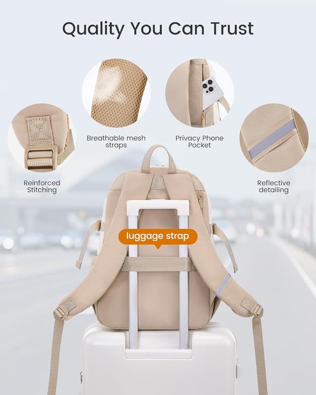 Detalle de LOVEVOOK Rucksack 15,6 Zoll Laptoprucksack