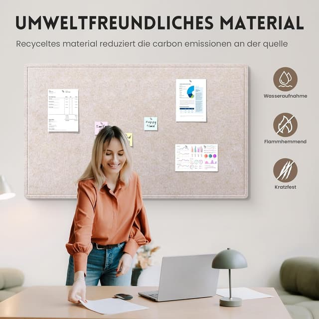 Thumbnail 3 de Großes Filz Pinnwand 150x90cm