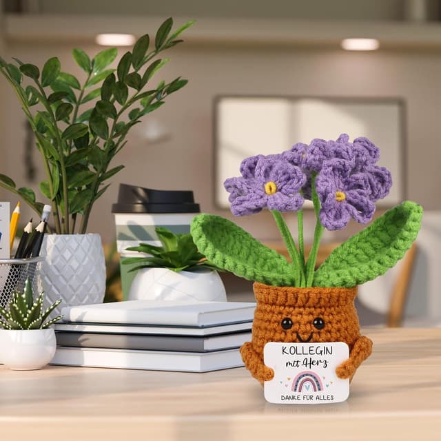 Thumbnail 5 de Lila Pocket Hug Vergissmeinnicht mit Karte