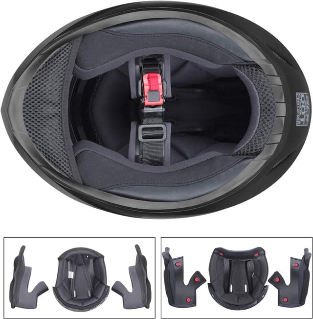 Thumbnail 5 de GLX GX11 Compact Helmet 7 vents 🏍