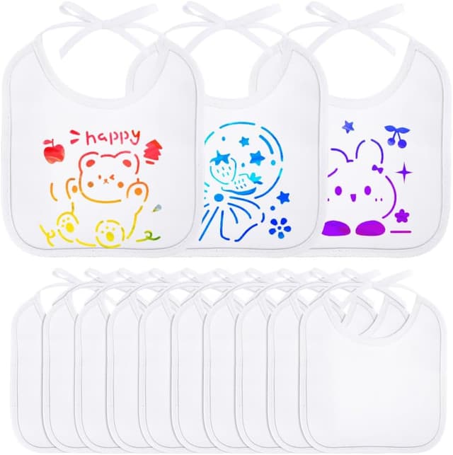 Imagen de Aolso Baberos para pintar 12 piezas 9-12M en OfertitasTOP