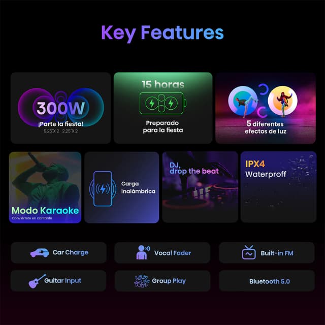 Thumbnail 1 de Hisense Party Storm 300W altavoz portátil Bluetooth