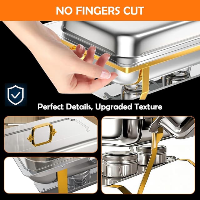 Thumbnail 2 de ALSO GO Chafing Dish 9QT 4 Pack 🍽️