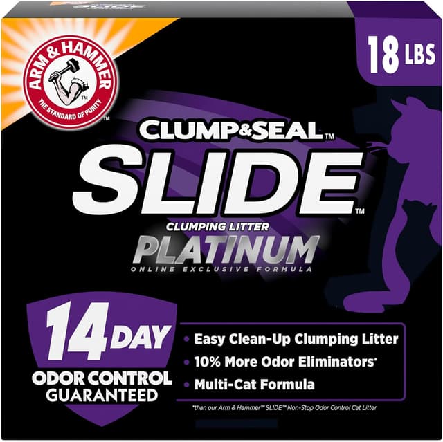 Imagen de Arm & Hammer Platinum Slide Clumping Cat Litter 18 lb 🐱 en OfertitasTOP