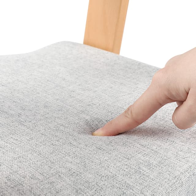 Detalle de YOLEO hochstuhl: höhenverstellbarer Holzhochstuhl aus Buche für Kinder bis 12 Jahre