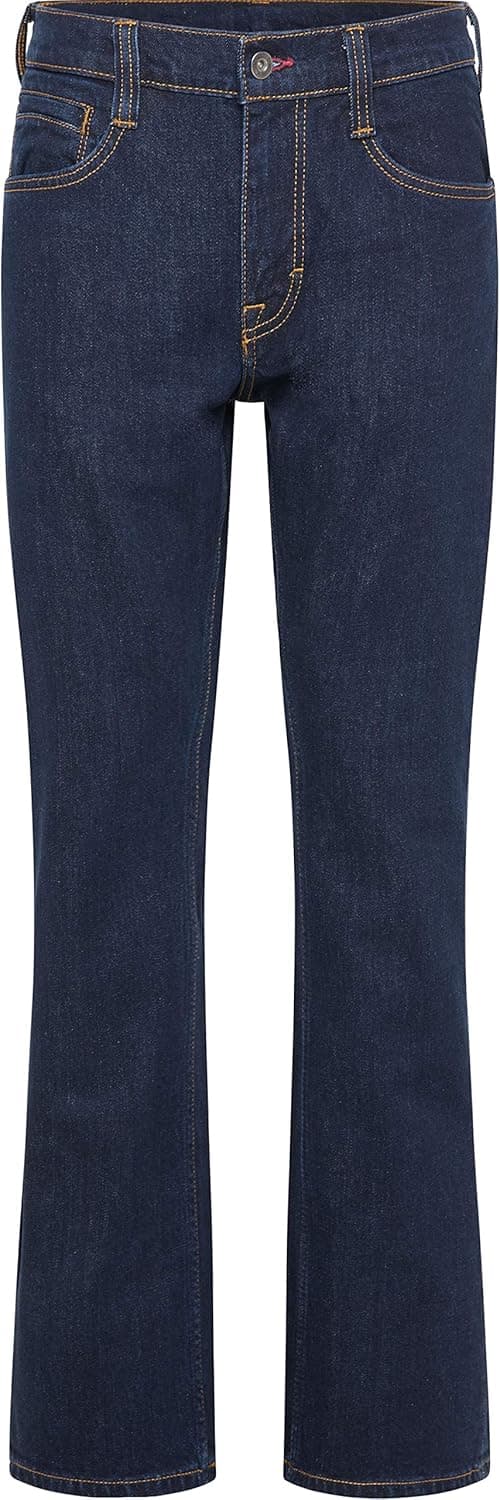 Detalle de MUSTANG Herren Stretch-Jeans Oregon Bootcut (Schwarz/Blau) – Denim mit Komfort
