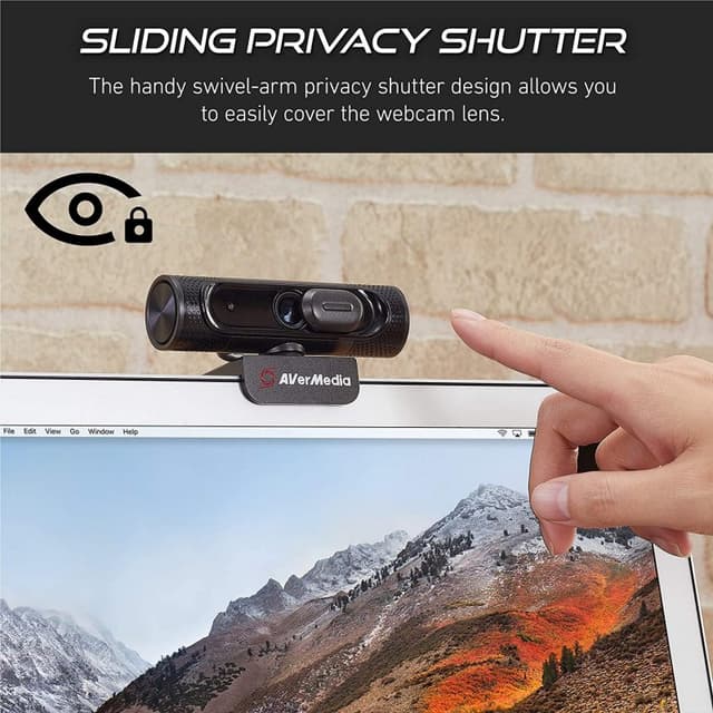 Thumbnail 2 de Avermedia PW315 Webcam FullHD negra