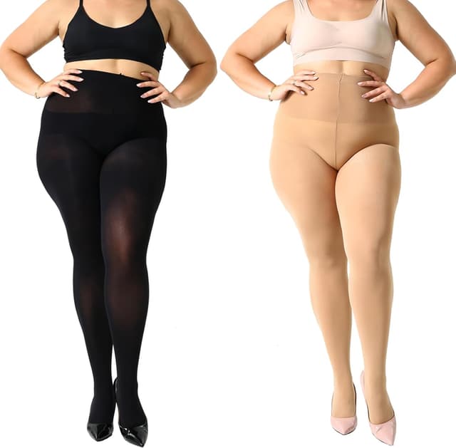 Thumbnail 2 de MANZI 70 denier Plus Size Control Top Tights