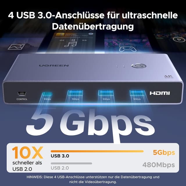 Thumbnail 2 de UGREEN USB C KVM Switch 4K60Hz