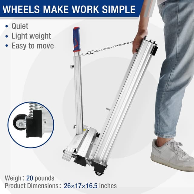 Thumbnail 5 de WORKPRO taglierina per laminato e pavimenti con lama in acciaio al tungsteno, taglio 340 mm e angoli regolabili