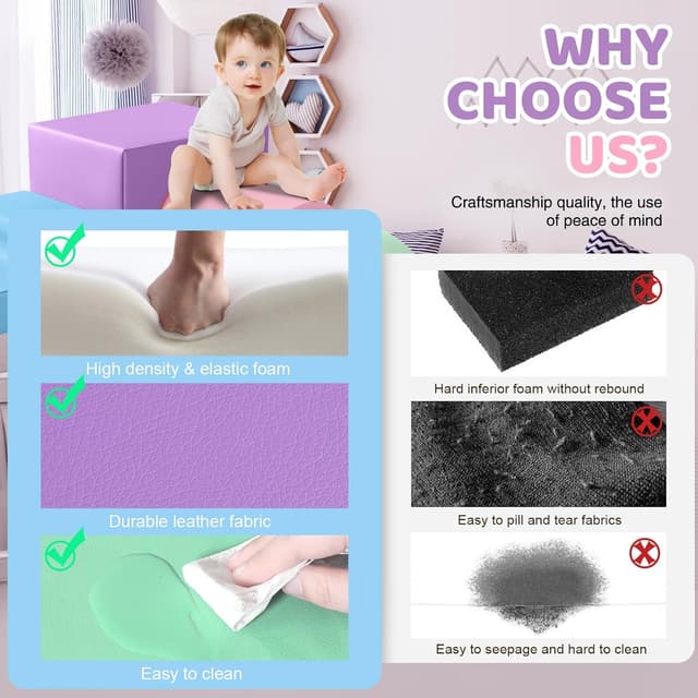 Thumbnail 2 de Parcours Motricité Bébé 4 Pièces Lilac 🧩