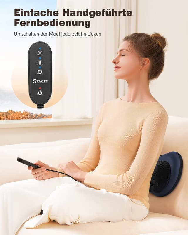 Thumbnail 6 de KNQZE Massagegerät für Nacken mit Wärme, Shiatsu-Kissen und 3D rotierenden Massageköpfen